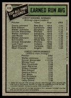 Dutch Leonard and Walter Johnson 1979 Topps Series Card #418
