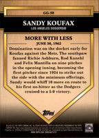 Sandy Koufax 2012 Topps Golden Greats Series Mint Card #GG50
