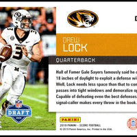 Drew Lock 2019 Score NFL Draft Series Mint Card #DFT-19