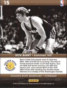 Rick Barry 2012 2013 Panini Hoops Hall Of Fame Heroes Series Mint Card #15