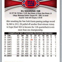 Eli Manning 2012 Topps Series Mint Card #300