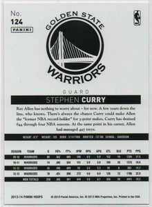 Stephen Curry 2013 2014 Hoops Series RED PARALLEL VERSION Mint Card #124