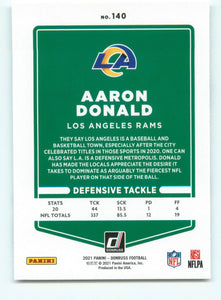 Aaron Donald 2021 Donruss Series Mint Card #140