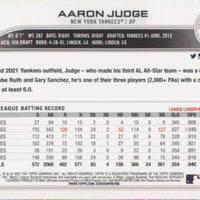 Aaron Judge 2022 Topps UK Edition Series Mint Card #99