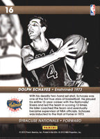 Dolph Schayes 2012 2013 Panini Hoops Hall Of Fame Heroes Series Mint Card #16
