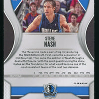 Steve Nash 2019 2020 Panini Prizm Series Mint Card #28