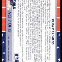 Roger Clemens 1987 Fleer World Series Mint Card #3
