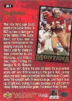 Joe Montana 1995 Chronicles Collector's Choice Series Mint Card #JM6
