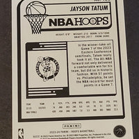 Jayson Tatum 2023 2024 Hoops Purple Series Mint Card #183