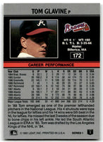 Tom Glavine 1991 Leaf Series Mint Card #172
