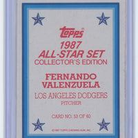 Fernando Valenzuela 1987 Topps All-Star Collector's Edition Mint Card #53