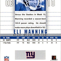 Eli Manning 2005 Upper Deck Rookie Debut Series Mint Card #64