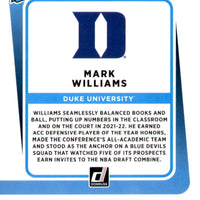 Mark Williams 2022 2023 Donruss Chronicles Rated Rookie Draft Picks Series Mint Card  #16