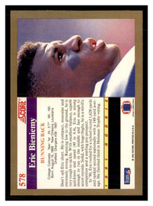 Eric Bieniemy 1991 Score Mint Rookie Card #578