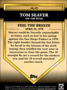 Tom Seaver 2012 Topps Golden Greats Series Mint Card #GG59