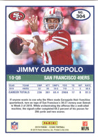 Jimmy Garoppolo 2019 Panini Score Series Mint Card #304
