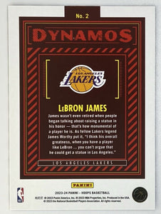 LeBron James 2023 2024 Hoops DYNAMOS Winter Series Mint Insert Card #2