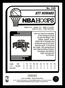 Jett Howard 2023 2024 Panini Hoops Series Mint Rookie Card #248