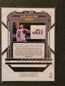 Karl Malone 2022 2023 Panini Prizm Series Mint Card #284