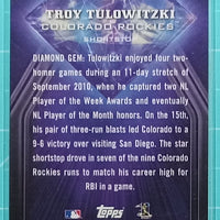 Troy Tulowitzki 2011 Topps Toys R Us Purple Diamond Cuts Series Mint Card #PDC2