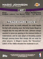 Magic Johnson 2007 2008 Topps Trademark Moves Series Mint Card #47
