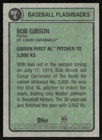 Bob Gibson 2023 Topps Heritage Baseball Flashbacks Series Mint Card #BF-6
