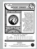 Anthony Edwards 2022 2023 Panini Hoops Basketball Series Mint 3rd Year Card #194
