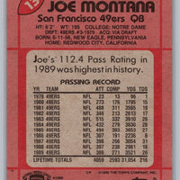 Joe Montana 1990 Topps All Pro Series Mint Card #13