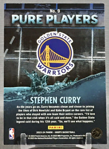 Stephen Curry 2023 2024 Hoops Pure Players Winter Series Mint Card #9