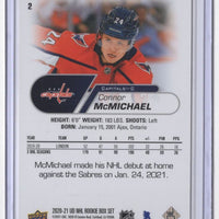 Connor McMichael 2020 2021 Upper Deck NHL Star Rookies Card #2