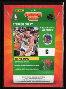 Stephen Curry 2023 2024 Panini Donruss Crunch Time Series Mint Card #6
