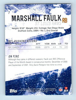 Marshall Faulk 2014 Topps Fire Series Mint Card #7
