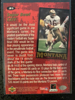 Joe Montana 1995 Chronicles Collector's Choice Series Mint Card #JM8
