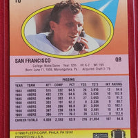 Joe Montana 1990 Fleer Series Mint Card #10