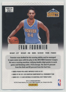 Evan Fournier 2012 2013 Panini Prizm Series Mint Rookie Card #257  First Year Of Prizm