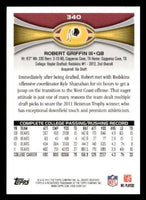 Robert Griffin 2012 Topps Series Mint Rookie Card #340
