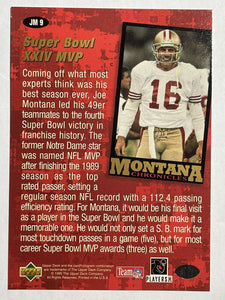 Joe Montana 1995 Chronicles Collector's Choice Series Mint Card #JM9