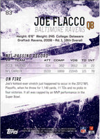 Joe Flacco 2014 Topps Fire Series Mint Card #83
