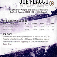 Joe Flacco 2014 Topps Fire Series Mint Card #83