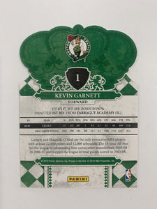 Kevin Garnett 2009 2010 Panini Crown Royale Die Cut Series Mint Card #1