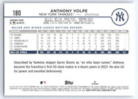 Anthony Volpe 2024 Topps Future Star Card #180
