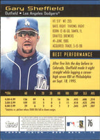 Gary Sheffield 2001 Topps Fusion Series Mint Card  #76
