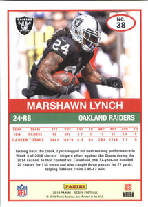 Marshawn Lynch 2019 Panini Score Series Mint Card #38