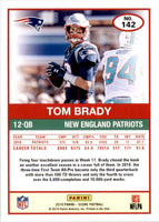 Tom Brady 2019 Panini Score Series Mint Card #142

