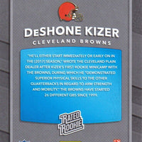 DeShone Kizer 2017 Donruss Rated Rookie Series Mint ROOKIE Card #304