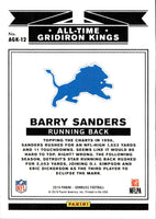 Barry Sanders 2019 Donruss All-Time Gridiron Kings Series Mint Card #AGK-12
