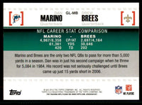 Dan Marino and Drew Brees  2010 Topps Gridiron Lineage Series Mint Card #GL-MB
