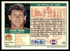 Steve Young 1989 Pro Set  Series Mint Card #388