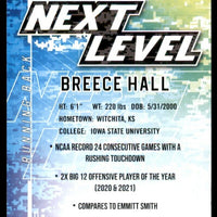 Breece Hall 2022 Sage High Series Next Level Series Mint Rookie Card #77