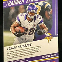 Adrian Peterson  2019 Panini Prestige Banner Season Series Mint Card  #BS-AP